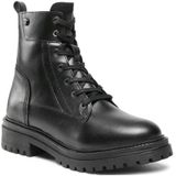 Geox - D26Hrq 00039 C9999 - Laarzen - Zwart - Wol - 100% Koeienleer