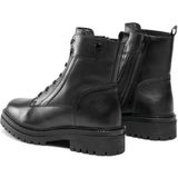 Geox - D26Hrq 00039 C9999 - Laarzen - Zwart - Wol - 100% Koeienleer