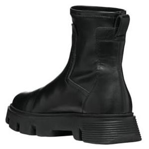 Boots van leermix, model 'VILDE'