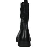 Veterlaarsjes - Effen - Leer - Blokhak - Snoersluiting