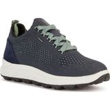 Geox - D Spherica 4x4 - Sneakers - Dk Jeans - Waterdicht - Plat