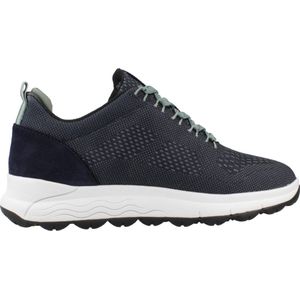 Geox - D Spherica 4x4 - Sneakers - Dk Jeans - Waterdicht - Plat
