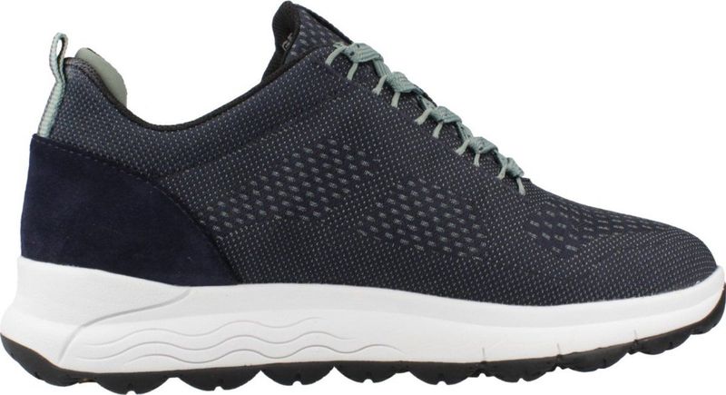Geox - D Spherica 4x4 - Sneakers - Dk Jeans - Waterdicht - Plat