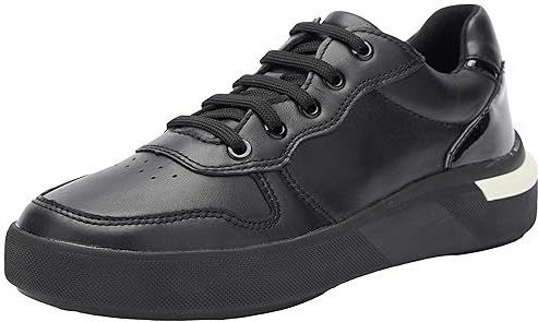 Geox - D Dalyla A - Sneakers - Zwart - Synthetisch - Plat Hak