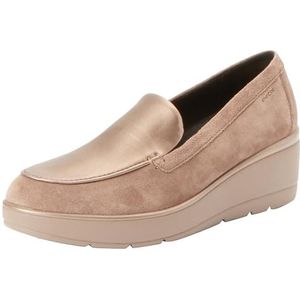 Geox D Ilde B, mocasin dames, Dk Taupe Lead