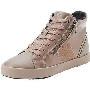 Geox D BLOMIEE D sneakers voor dames, DK Taupe, 37 EU, Dk Taupe, 37 EU