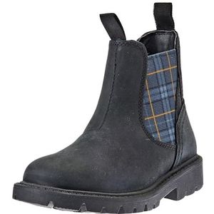 Geox Jongens J Shaylax Boy enkellaars, Black Dk Geel, 33 EU