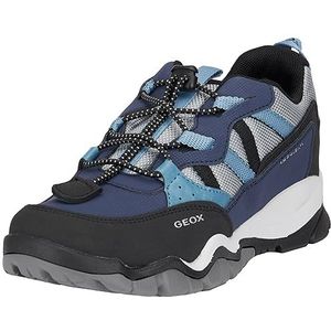 Geox Jongens J Montrack Boy B ABX Sneakers, Marineblauw/grijs, 30 EU