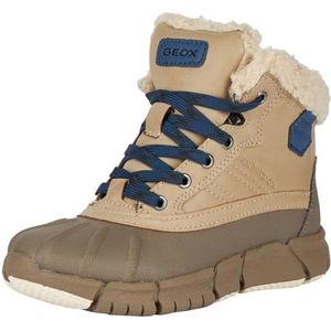 Geox Jongens J Flexyper Boy B ABX enkellaars, beige blue, 33 EU