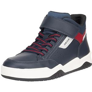 Geox Jongens J Perth Boy B Sneakers, Navy Red, 35 EU