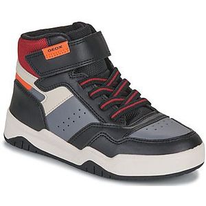 Geox Jongens J Perth Boy F Sneakers, Black Orange, 33 EU