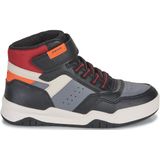 GEOX - J Perth Boy - Unisex Sneakers - Black/Orange - Leer/Nylon