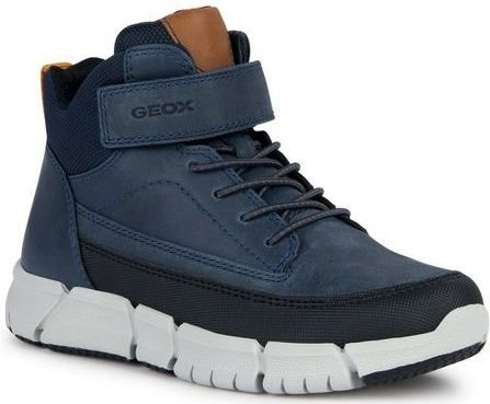 GEOX - Flexyper - Hoge Sneakers - Marineblauw - Polyurethaan
