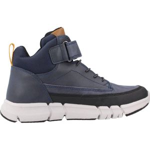 GEOX - Flexyper - Hoge Sneakers - Marineblauw - Polyurethaan