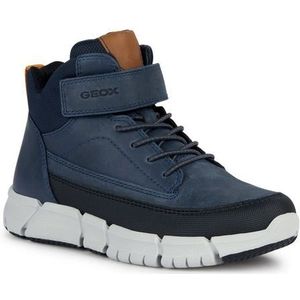 Ademende hoge sneakers Flexyper GEOX. Polyurethaan materiaal. Maten 35. Blauw kleur