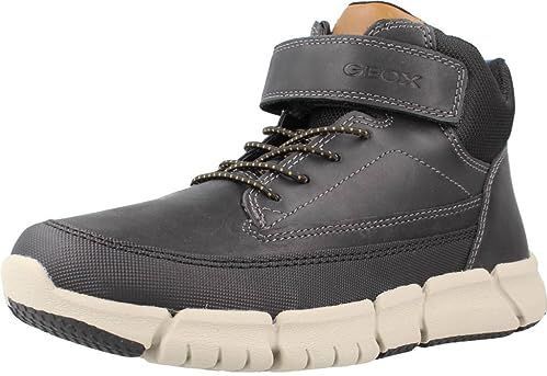 Geox - J Flexyper Boy - Sneakers - Zwart - Synthetisch - Klittenbandsluiting