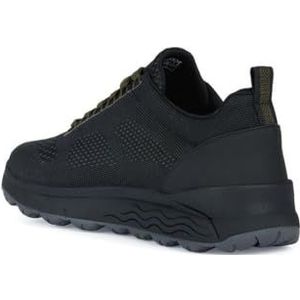 Geox U Spherica 4x4 B ABX Sneakers voor heren, Black Military, 42 EU