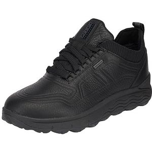 Geox - U Spherica 4x4 - Sneakers - Zwart - Synthetisch - Plat