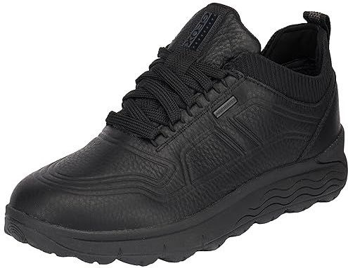 Geox - U Spherica 4x4 - Sneakers - Zwart - Synthetisch - Plat