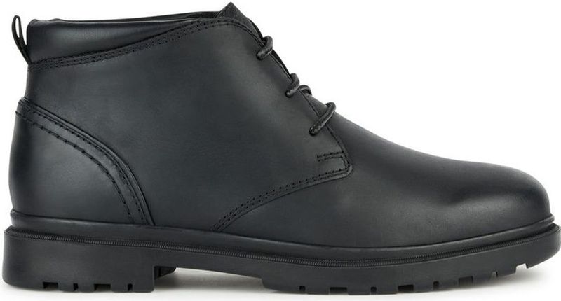 Geox - Heren Veterschoenen - Zwart - Leer