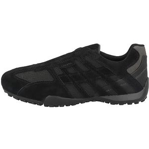 Geox Uomo Snake L Sneakers voor jongens, Black Anthracite, 41 EU