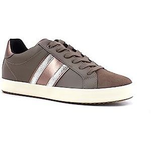 Geox Meisjes D Blomiee F Sneakers, Dk Taupe, 36 EU
