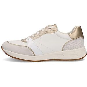 Geox D Bulmya a Sneakers voor dames, wit platina, 35 EU