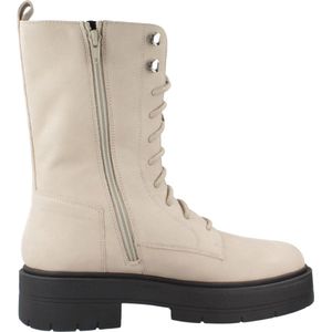 GEOX - Spherica EC7 - Biker Boots - Beige - Leer