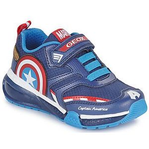 Sneakers met LED Bayonic x Captain America GEOX. Polyurethaan materiaal. Maten 36. Blauw kleur