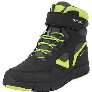 Geox Heren J Flexyper Boy B ABX enkellaars, zwart limoen, 37 EU