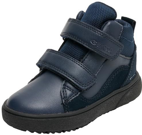 Geox - J Theleven Boy B ABX - Hoge Sneakers - Marineblauw - Synthetisch en Mesh