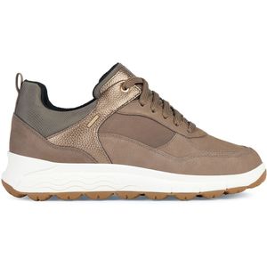 Geox D Spherica 4x4 B ABX Damessneakers, Dk Taupe Lead, 37 EU