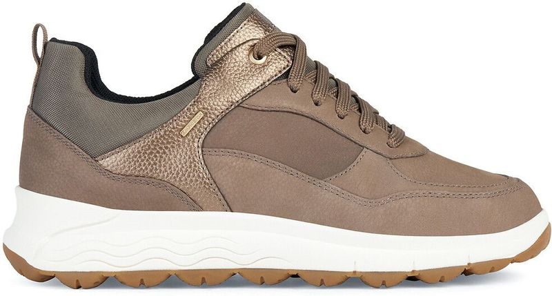 Geox D Spherica 4x4 B ABX Damessneakers, Dk Taupe Lead, 37 EU