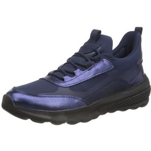Geox Dames D Spherica Actif A Sneakers, Navy, 36 EU