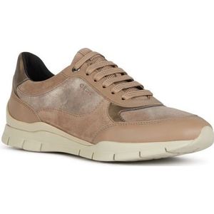 Geox Dames D Sukie A Sneakers, Dk Taupe, 36 EU