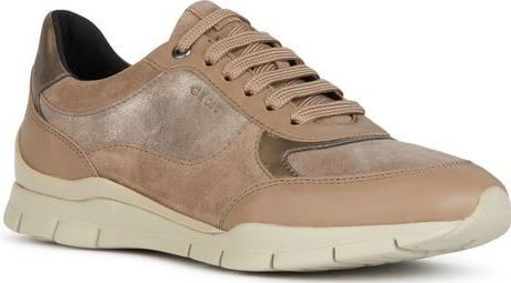 Geox - D Sukie A - Sneakers - Dk Taupe - Lakleer