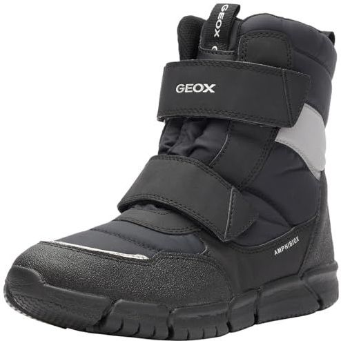 Geox - J Flexyper Boy B ABX - Enkellaarsjes - Zwart