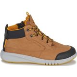 Laarzen - Color-Blocking - Leer/Textiel/Suède - Ronde Neus - Snoersluiting