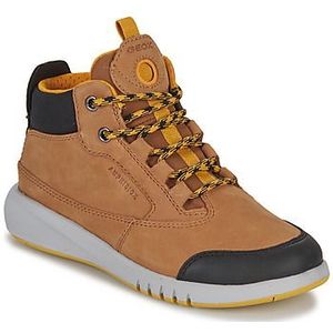 Geox Jongens J Aeranter Boy ABX enkelboot, Brown Dk Yellow, 28 EU