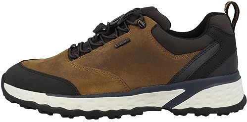 Geox - U STERRATO B ABX C - Herensneaker - Oker - Gevet Nubuckleer - Waterdicht