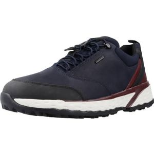 Geox, Heren Rubberen Zool Sneakers Blauw, Heren, Maat:43 EU