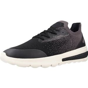 Geox U Spherica Actif A Sneakers voor heren, Black Anthracite, 39 EU