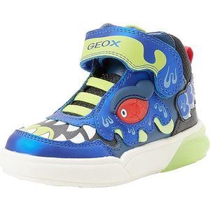 Geox Jongens J Grayjay Boy Sneakers, Royal Lime, 31 EU