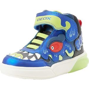 Geox Jongens J Grayjay Boy Sneakers, Royal Lime, 29 EU
