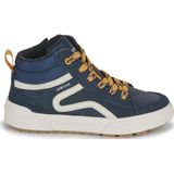 Geox - J36HAA 022FU - Enkellaarsjes - Blauw - Suède en Rubber