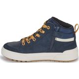 Geox - J36HAA 022FU - Enkellaarsjes - Blauw - Suède en Rubber