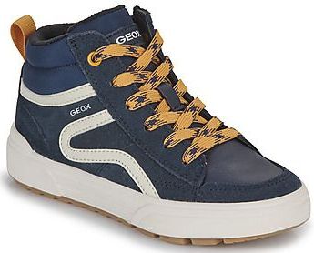 Geox - J36HAA 022FU - Enkellaarsjes - Blauw - Suède en Rubber