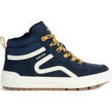 Geox Jongens J Weemble Boy A Sneakers, Navy Yellow, 35 EU