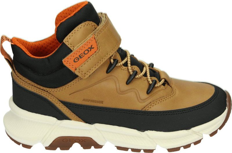 Geox - Flexyper Plus - Veterboots - Zwart - Imitatieleren Bovenwerk