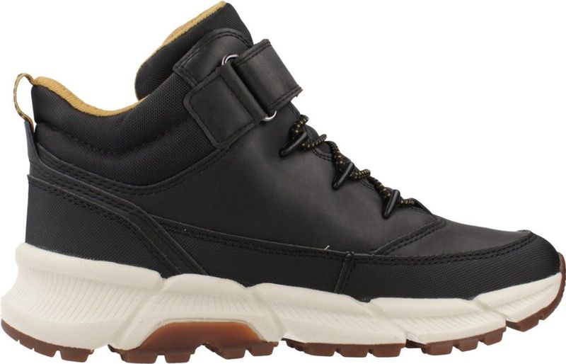 Geox - Sneaker - Zwart - Textiel - Klittenbandsluiting